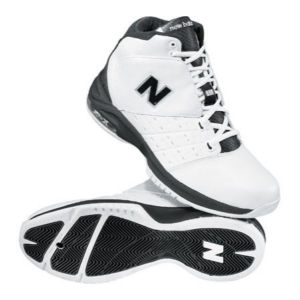 new balance white basketball shoes