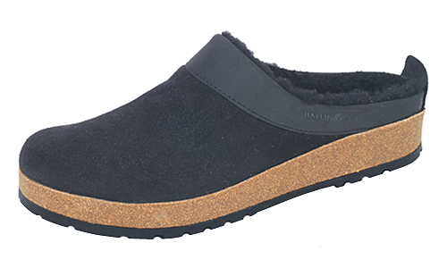 haflinger shearling clogs