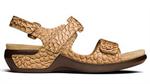 Aravon Katy in brown croc gold metallic