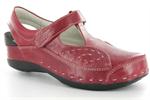 Wolky Cloggy Tstrap Red Varnished