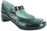 Wolky Brazil Black Wrinkled Patent